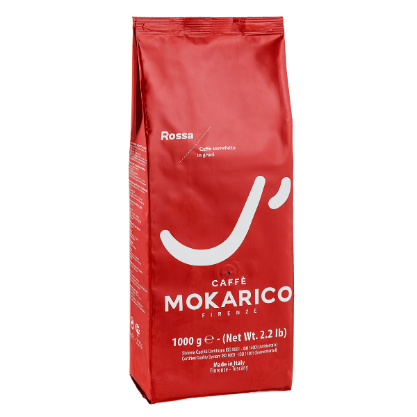 Mokarico Pack Volume 6kg Café en grains Mokarico Rossa - Espresso italien de Florence MKRROSSA6KGPACK