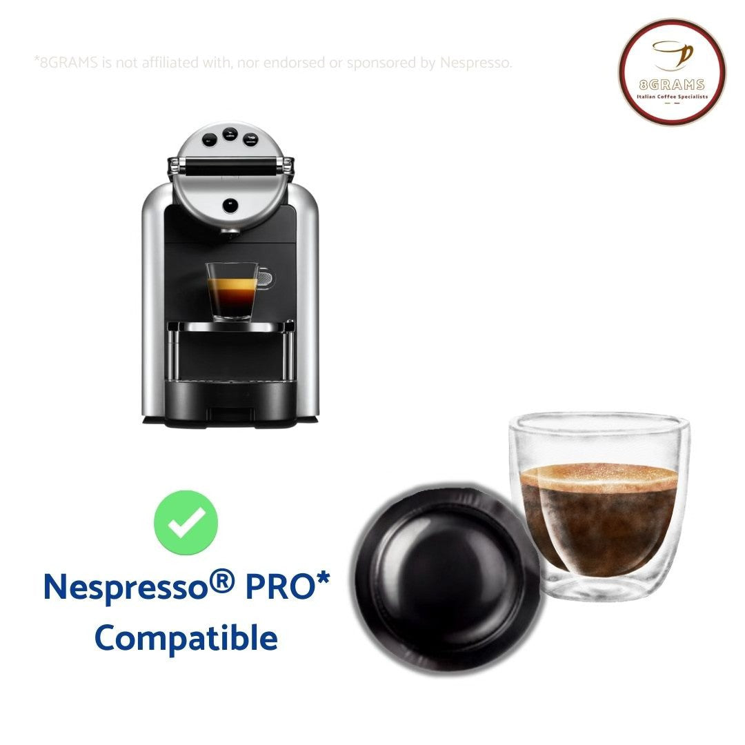 Nespresso® Pro compatible Italian Coffee - 50 Capsules Aromatisées à la Noisette Compatibles Nespresso ® Professional NOCCIOL...