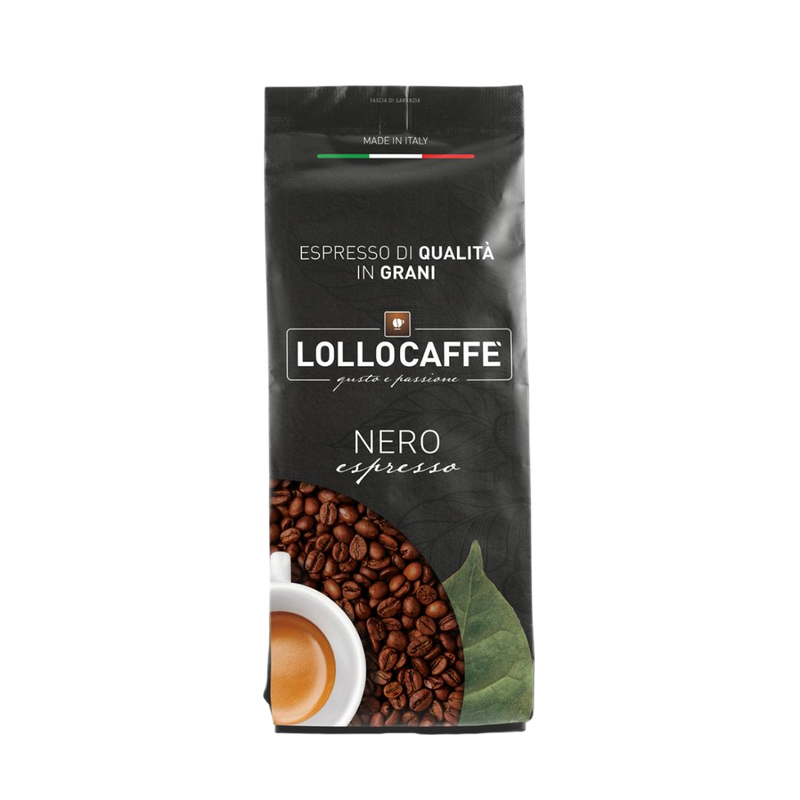 Café espresso en grains, torréfaction de Naples – Lollo Caffè Nero - 1kg