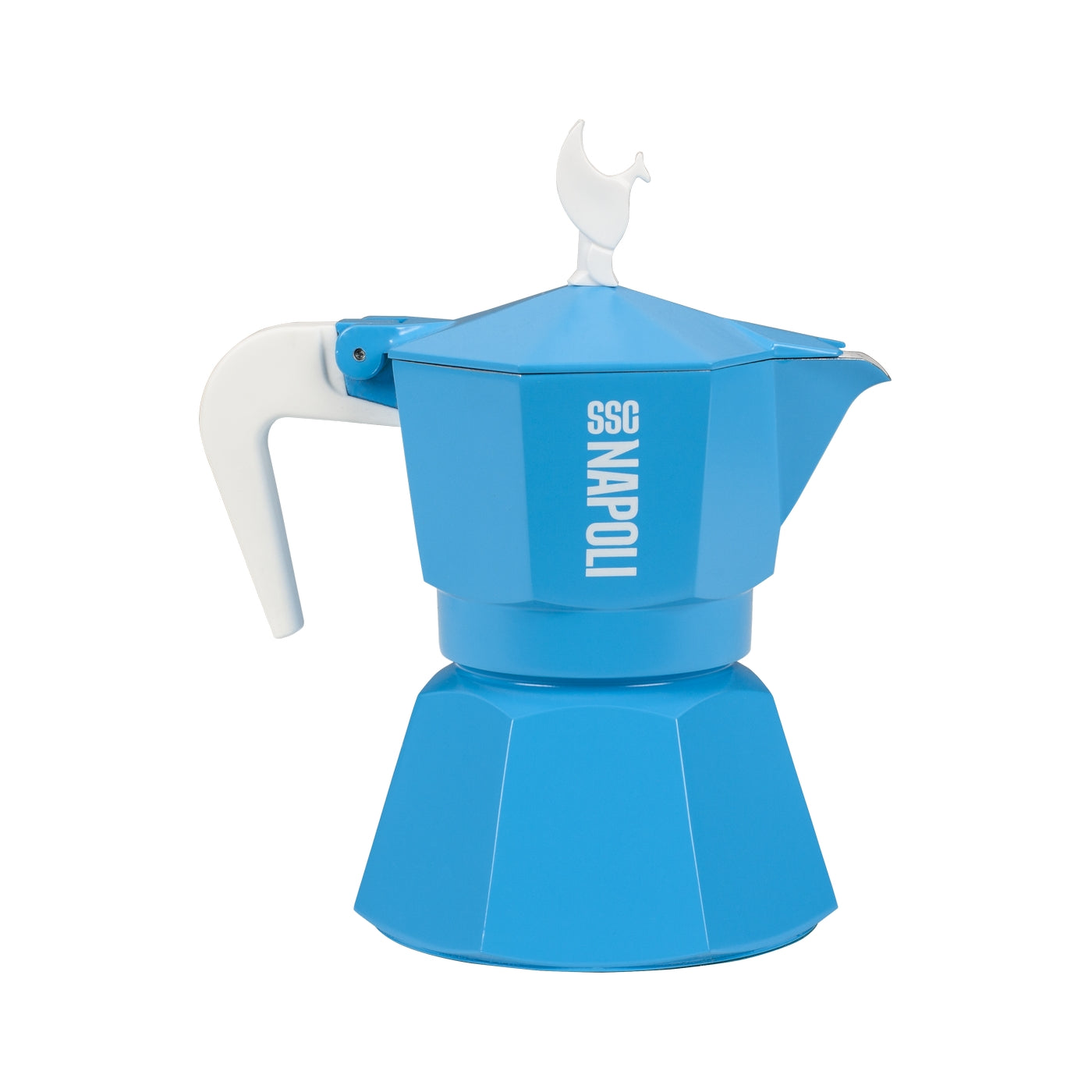 Mokavit SSC Napoli Italiaans koffiezetapparaat – 3 kopjes – Geschikt voor alle kookplaten – Officiële Napoli-editie