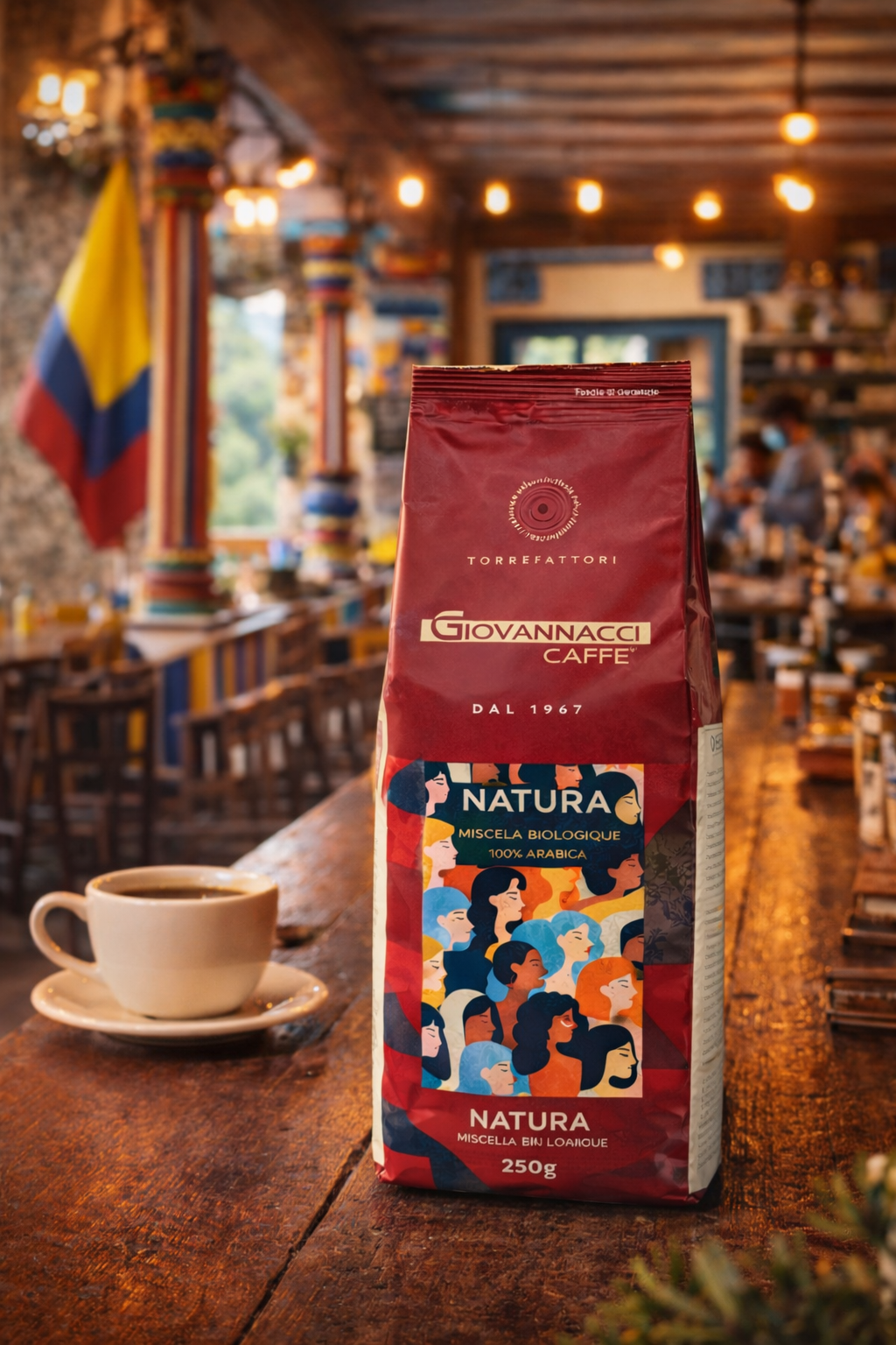 Giovannacci Women Coffee Project – 100% Arabica Colombian Coffee Beans - Italian Roast