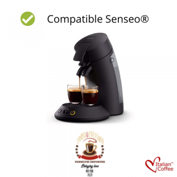 Dosettes Senseo 18x Dosettes Souples - Italian Coffee Gran Brasil - Arabica pour Senseo ITCOGB18SENS