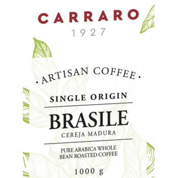 Café en grains Café en grains - Brésil 100% Arabica (Pure Origine) - Caffè Carraro 1927 - 1kg CARBRG1KG