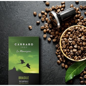 Nespresso® Compatible Nespresso® Compatible Capsules- 10x Brazil Single Origin - Caffè Carraro 1927 CARBRANES10