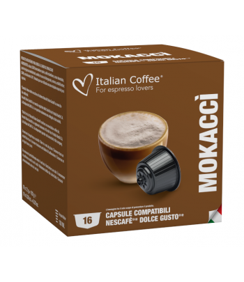 Pour machines Dolce Gusto Italian Coffee - Mokaccino pour Dolce Gusto® - 16 Capsules ITCMOKACCI