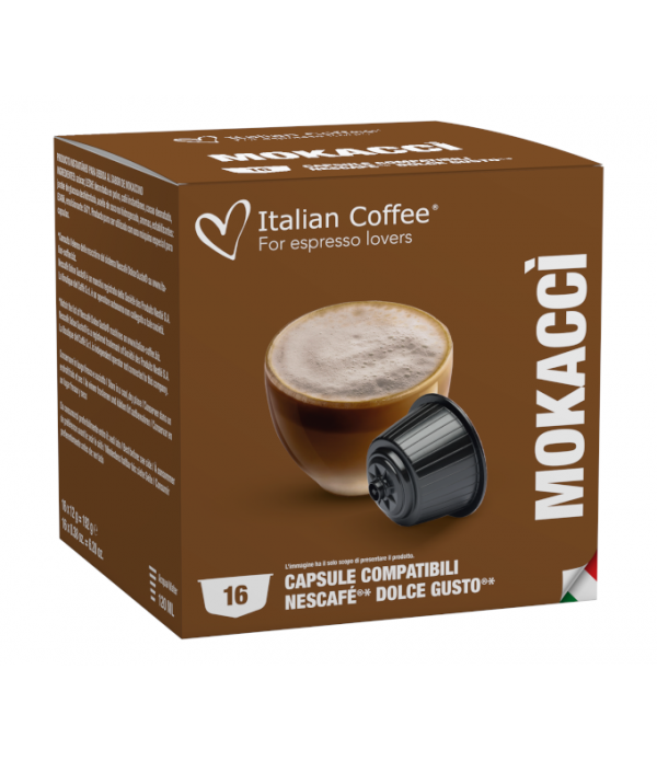 Accueil Italian Coffee - Mokacci' pour Dolce Gusto® - 16 Capsules ITCMOKACCI