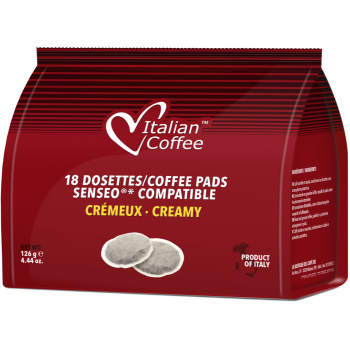 Dosettes Senseo 18x Dosettes Souples - Italian Coffee Cremoso pour Senseo ITCOCR18SENS