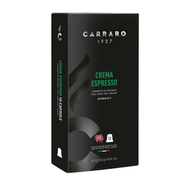 Nespresso® Compatible Caffè Carraro 1927 - 10x Crema Espresso - Capsules compatibles Nespresso® CARCENES10