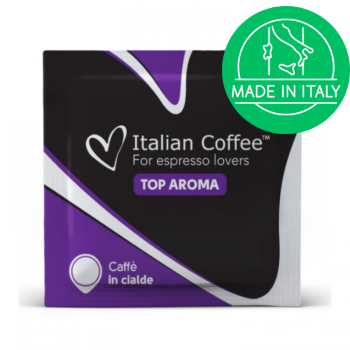 Dosettes papier ESE Italian Coffee - Top Aroma espresso - 100 Dosettes ESE (Cialde) TOPAROMITC100