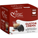 Pour machines Dolce Gusto Italian Coffee - Gusto & Crema - 100 Capsules Dolce Gusto GUSTOCREMA100DG