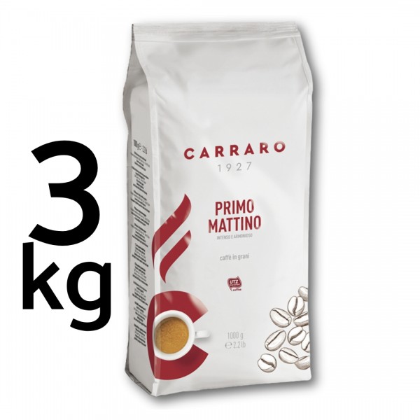 Accueil 3kg Café en Grains - Primo Mattino Espresso - Carraro 1927- 1kg CARRPMGR3KG
