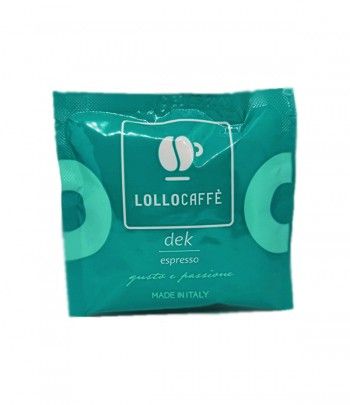 Dosettes papier ESE 100 Dosettes café ESE - Lollo Caffè Dek (Décaféiné, 44mm) LOLDECESE100