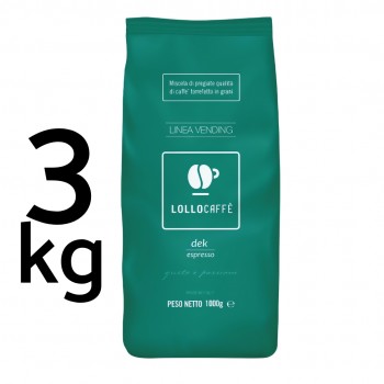 Home 3x Decaffeinated Coffee Beans - Lollo Caffè - 1kg - Naples Coffee Roaster LOLLDECG3KG