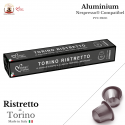 Accueil 100 Capsules Aluminium pour Nespresso® - Italian Coffee Ristretto Torino ITCOFTORINONES