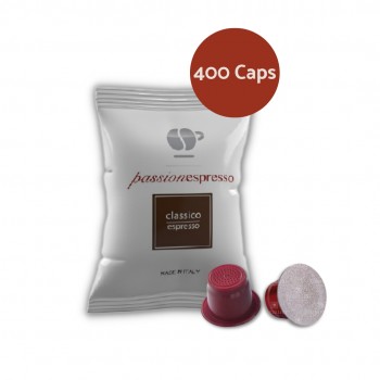 Accueil 400 Capsules Lollo Caffè Classico - Compatibles Nespresso® PASNESCLAS400