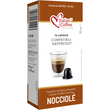Accueil Italian Coffee – Café noisette pour Nespresso® 200 capsules ITCOFNOC200