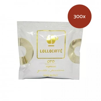 Accueil 300 Dosettes café ESE - Lollo Caffè Oro Arabica (44mm) LOLLOROESE300
