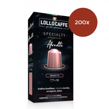 Home 200 Capsules - Lollo Caffè Speciality Afrodite - Aluminium capsules Nespresso® compatible LCAFRODITENES200