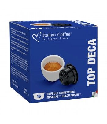 Accueil Italian Coffee - Top Deca pour Dolce Gusto® - Décaféiné - 16 Capsules ITCOFFDEK