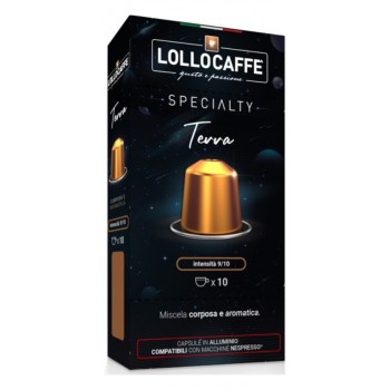 Nespresso® Compatible Lollo Caffè Speciality Terra - 10 Aluminium capsules Nespresso® compatible LCTERRANES10