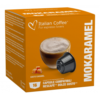 Pour machines Dolce Gusto Italian Coffee - Mokaramel pour Dolce Gusto® - 16 Capsules ITCOFKARAMELDG