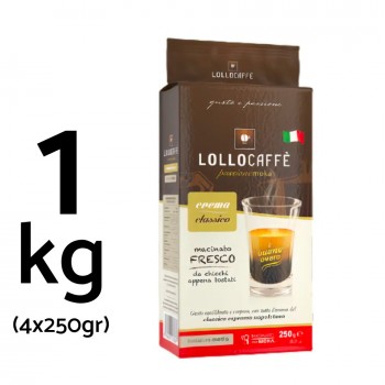 Accueil 4x Café Moulu - Lollo Caffè Classico - 250gr LOLLO-MC4X250