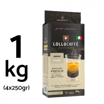Accueil 4x Café Moulu - Lollo Caffè Nero - 250gr LOLLO-MN4X250