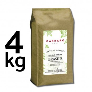 Home 4x Coffee beans - Brazil 100% Arabica (Single Origin) - Caffè Carraro 1927 CARBRG4KG
