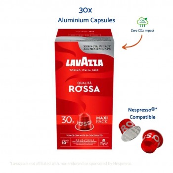 Nespresso® Compatible Nespresso® Compatible – Lavazza Qualità Rossa - Italian Coffee - 30 capsules LAVR0SSANES30