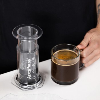 AeroPress AeroPress Clear - Transparent Tritan Portable Coffee Maker - Coffee travel accessory AERPCLEAR