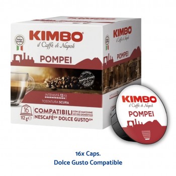 Pour machines Dolce Gusto Kimbo - Pompei pour Dolce Gusto® - 16 Capsules KIMBOPOMDG