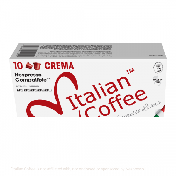 Nespresso® Compatible 100 Capsules Italian Coffee Crema pour Nespresso® compatible ITCOFCREMANES
