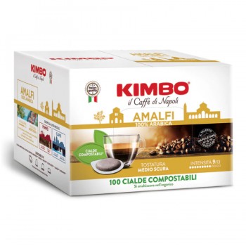 Dosettes papier ESE KIMBO - Amalfi 100% Arabica - 100 Dosettes café ESE 44mm KMBAMA100ESE