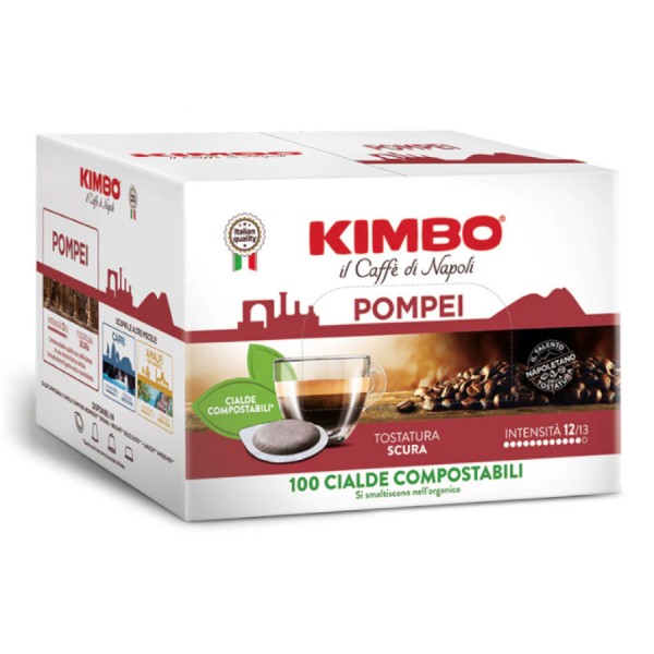 Coffee Capsules Kimbo - Pompei - 100x Paper Pods ESE 44mm KIMBOPOM100ESE