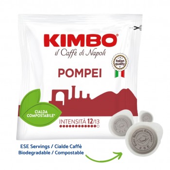Coffee Capsules Kimbo - Pompei - 100x Paper Pods ESE 44mm KIMBOPOM100ESE