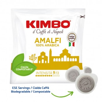 Dosettes papier ESE KIMBO - Amalfi 100% Arabica - 50 Dosettes café ESE 44mm KMBAMA50ESE