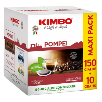 Capsules Café MAXI PACK Kimbo - Pompei - 150x +10 Dosettes Café ESE 44mm KIMBOPOM160ESE