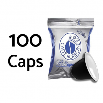 Nespresso® Compatible 100x Borbone Respresso Blu pour Nespresso - Capsules café compatibles BORBLUNES100