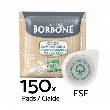 Dosettes papier ESE Borbone Cialde Nera - Dosettes ESE 44mm - 150 pièces BORBNERAESE150