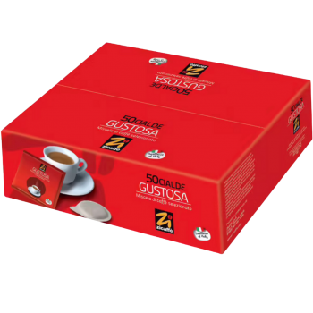 Accueil Zicaffè - Gustosa - 150 Dosettes café ESE 44mm ZICGUST150ESE