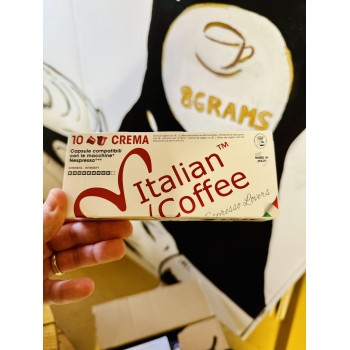 Nespresso® Compatible 100 capsules Italian Coffee Crema for Nespresso® compatible ITCOFCREMANES