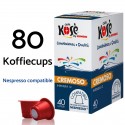 Nespresso® Compatible Caffè Kosè by Kimbo - Cremoso 80x coffee pods - Nespresso compatible KOSECREMNES2x80