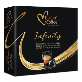 Nespresso® Pro compatible Café 100% Arabica de Colombie - Italian Coffee 50 capsules compatibles pour Nespresso® Pro INFINITY...