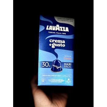 Lavazza Nespresso ® Compatible coffee pods – Lavazza Crema e Gusto Classico - Italian Coffee - 30 capsules LAVCEGCNES30