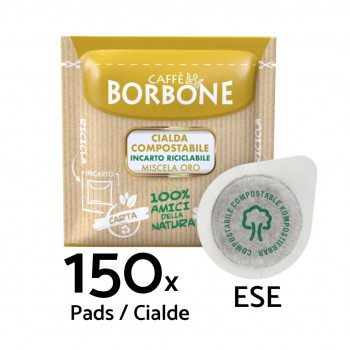 Dosettes papier ESE Borbone Cialde Oro - Dosettes ESE 44mm - 150 pièces BOROROESE150