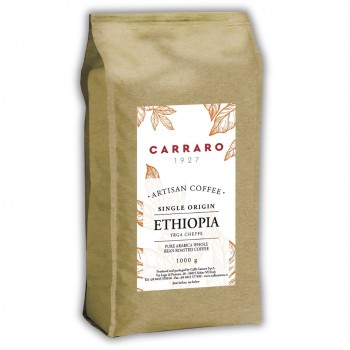 Café en grains Café en grains - Éthiopie 100% Arabica Yirgacheffe - Caffè Carraro 1927 - 1kg CARETG1KG