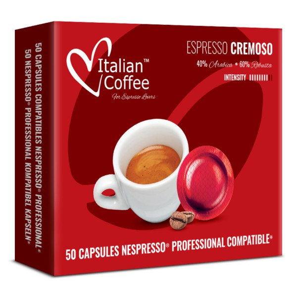 Nespresso® Pro compatible Espresso Cremoso Coffee Capsules - 50 Nespresso ® Pro Compatible ESPCREMNESPRO50