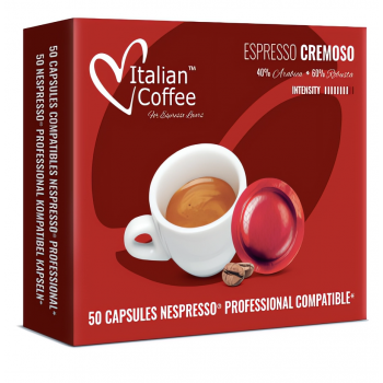 Nespresso® Pro compatible Espresso Cremoso - Italian Coffee 50 capsules compatibles Nespresso ® Pro ESPCREMOSONESPRO50