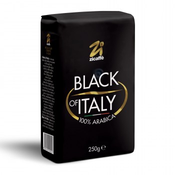 Coffee beans Zicaffè Black of Italy Coffee Beans - 250g - Italian Arabica Coffee ZICBLKOFIT250GR