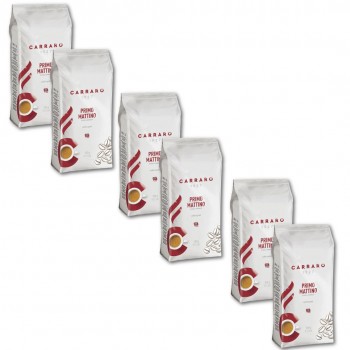 Carraro 1927 Volume Pack 6kg Carraro Primo Mattino - Espresso Coffee Beans CARPM6KGPACK